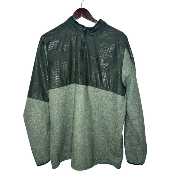 Under Armour ColdGear Infrared 1/2 Zip Microfleece XL Green 1345315 - Picture 1 of 2